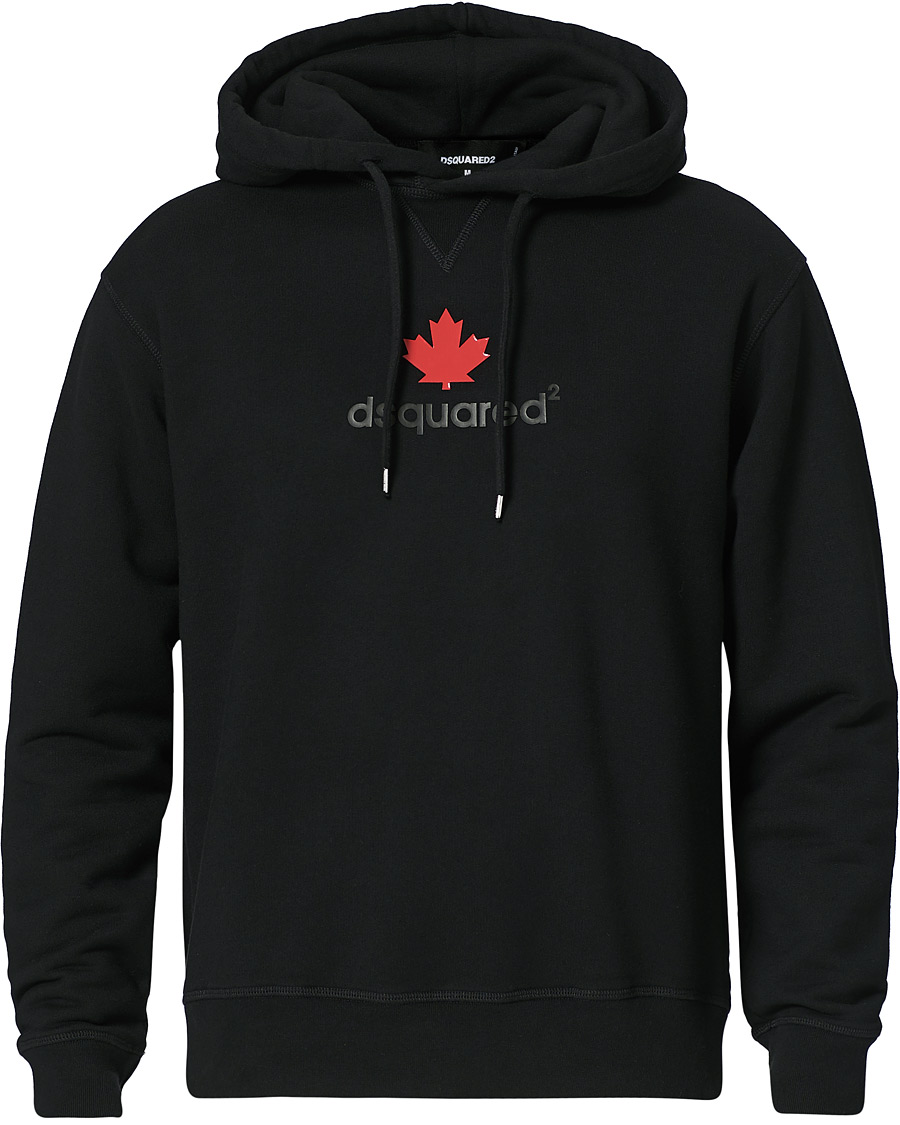Herren | Pullover | Dsquared2 | Mini D2 Leaf Hoodie Black