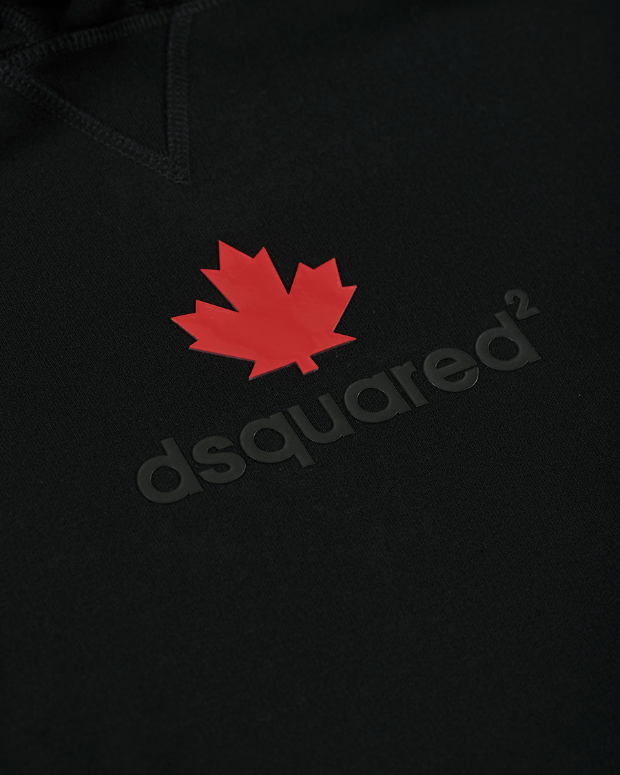 Herren | Pullover | Dsquared2 | Mini D2 Leaf Hoodie Black