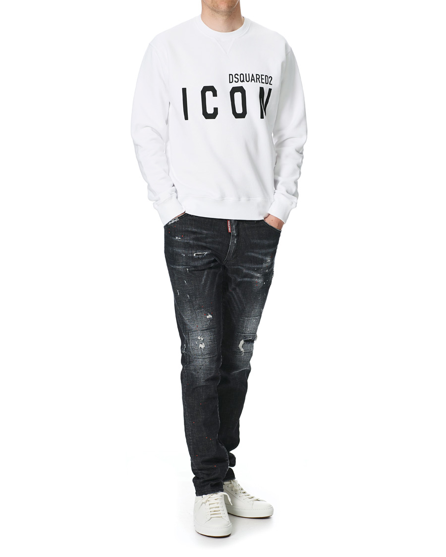 Herren | Pullover | Dsquared2 | Icon Logo Sweatshirt White