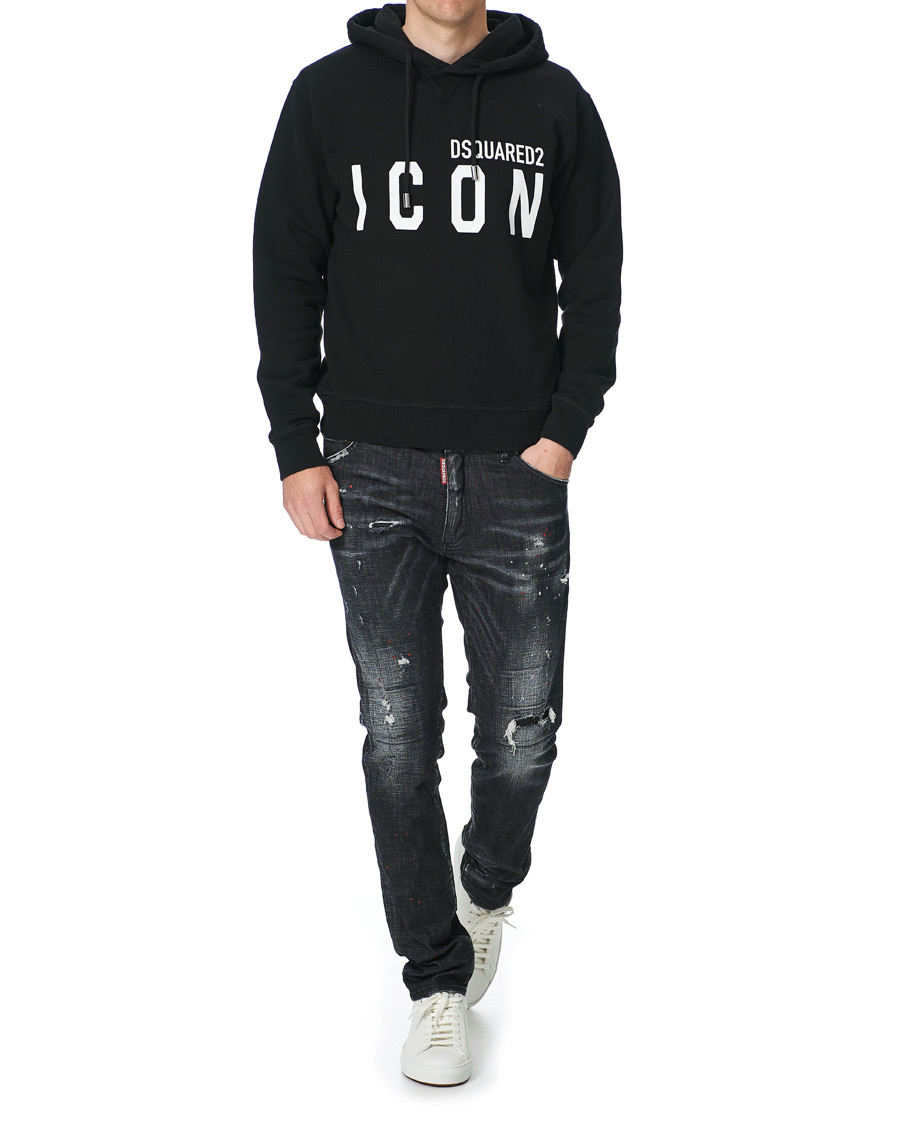 Herren | Pullover | Dsquared2 | Icon Logo Hoodie Black