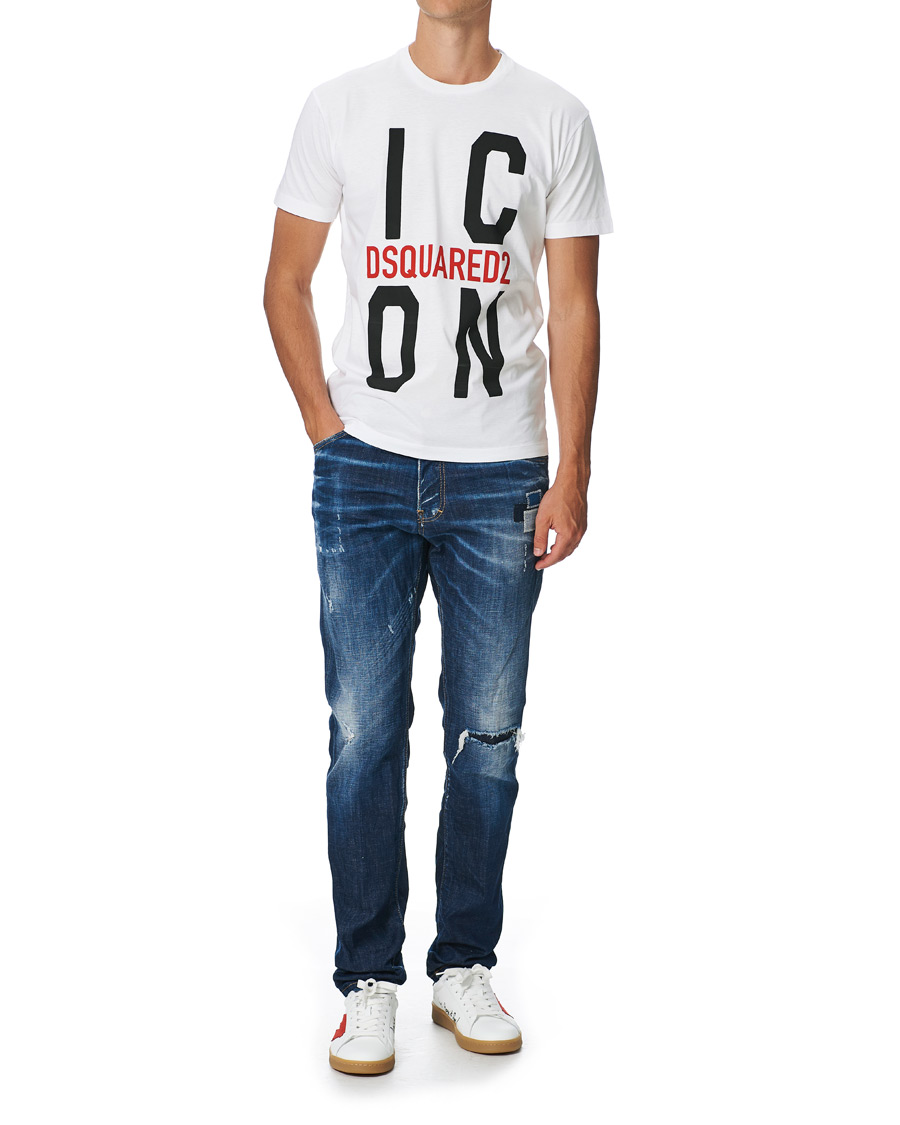 Herren | T-Shirts | Dsquared2 | Cool Fit Icon Vert Tee White