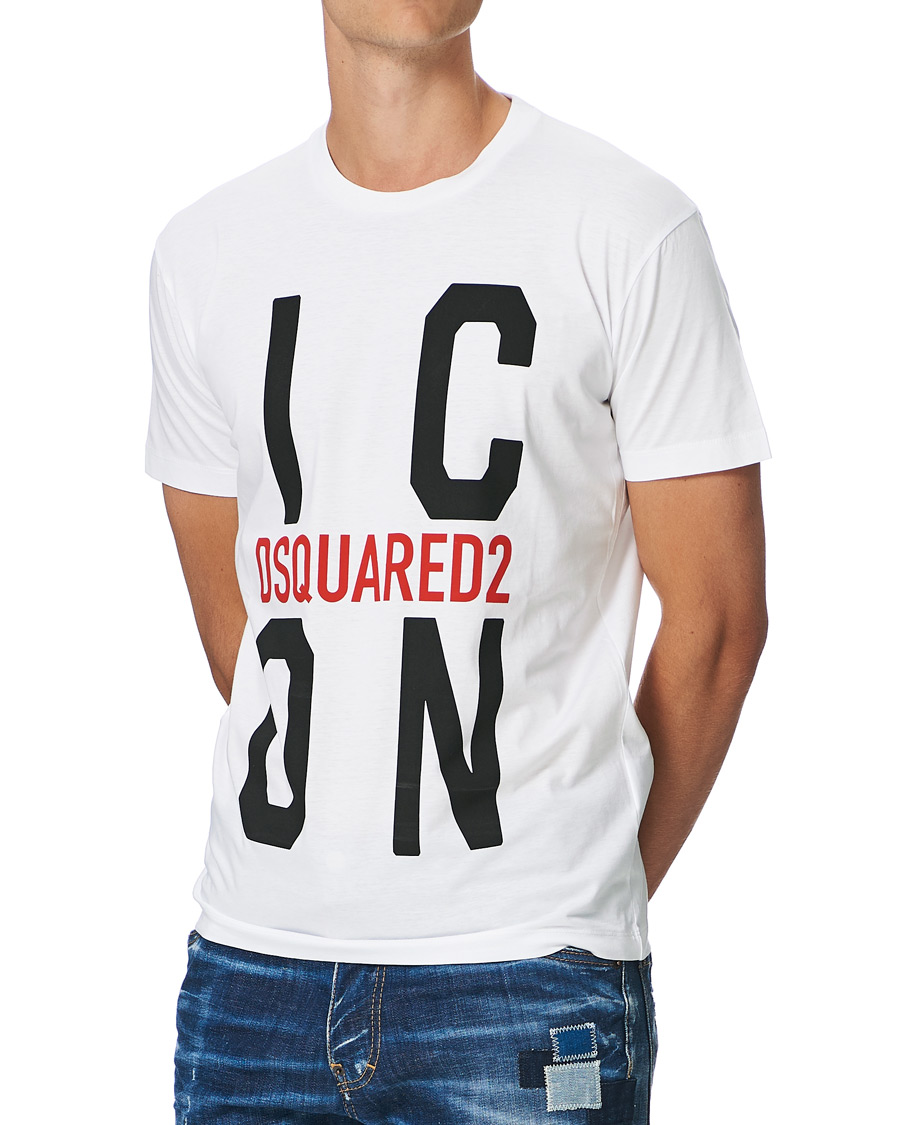 Herren | T-Shirts | Dsquared2 | Cool Fit Icon Vert Tee White