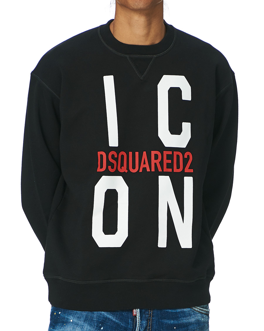 Herren | Pullover | Dsquared2 | Cool Fit Icon Vert Sweatshirt Black