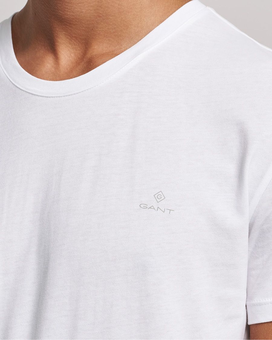 Herren | T-Shirts | GANT | 2-Pack Crew Neck T-Shirt White
