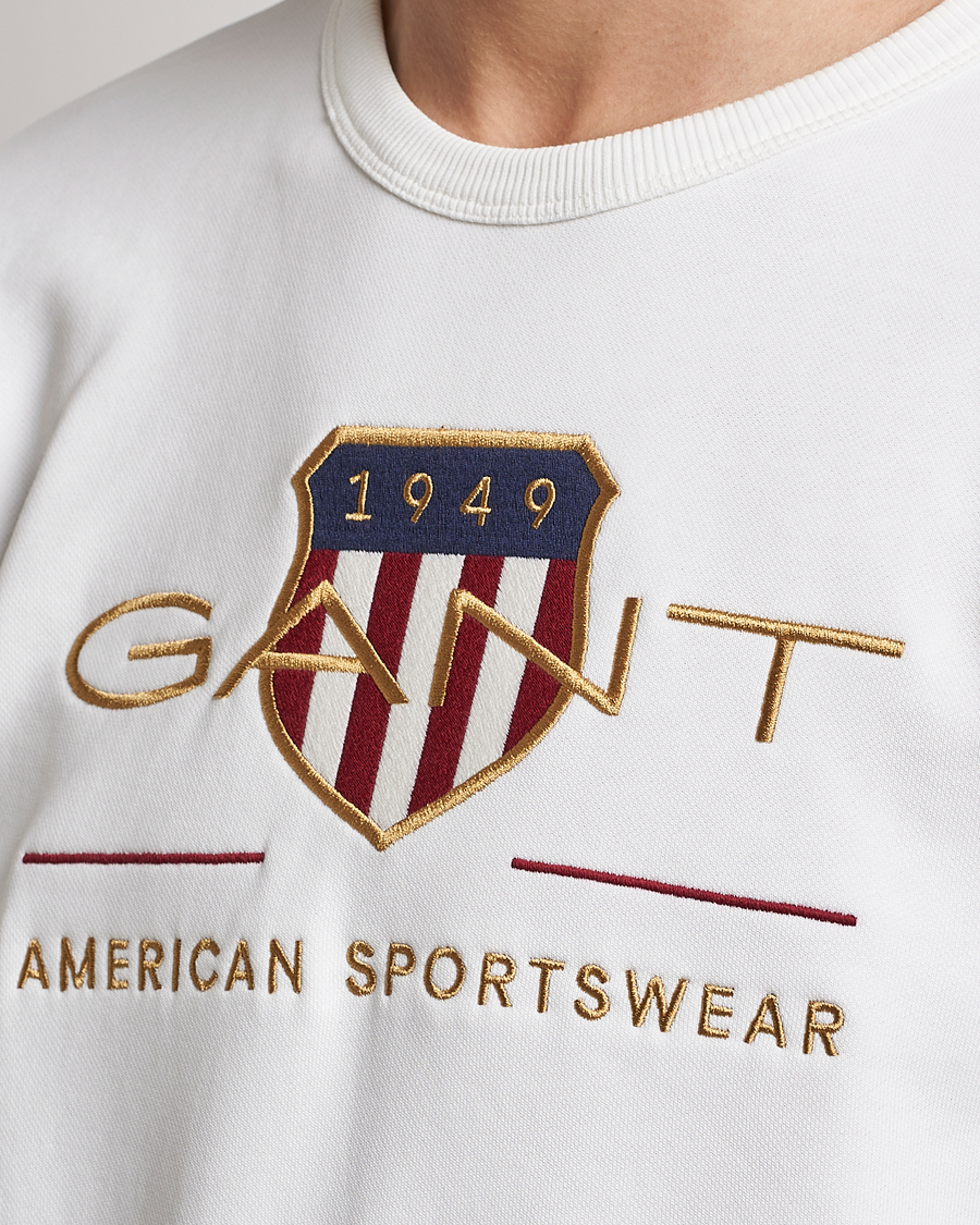 Herren | Pullover | GANT | Archive Shield Crew Neck Sweatershirt Eggshell
