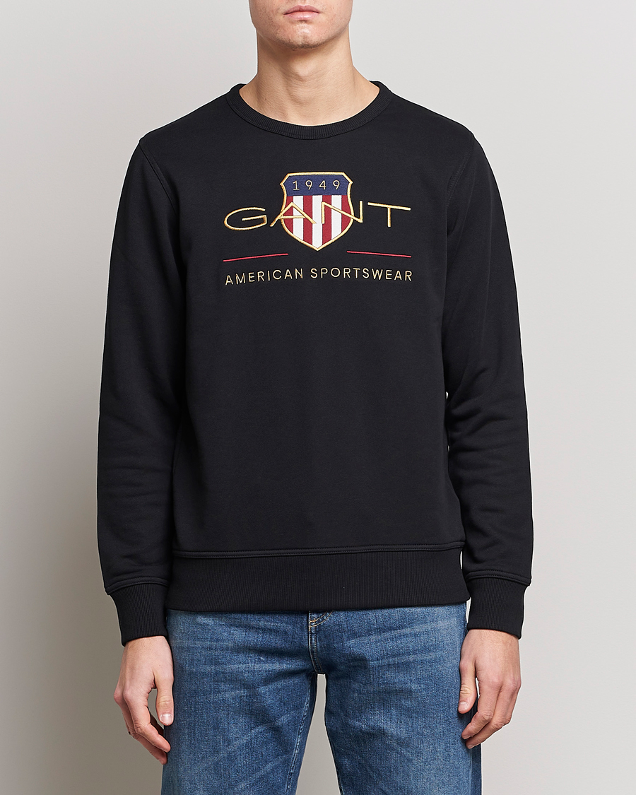 Herren |  | GANT | Archive Shield Crew Neck Sweatershirt Black