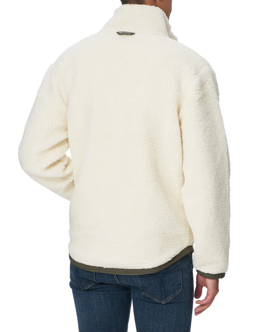 Herren | Pullover | GANT | Fleece Full Zip Jacket Cream