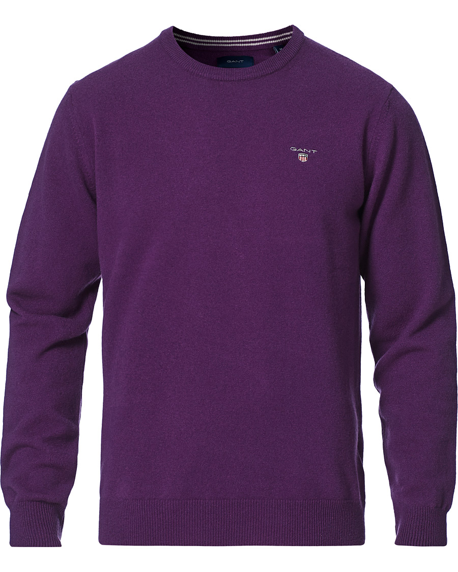 Herren | Pullover | GANT | Lambswool Crew Neck Pullover Imperial Purple