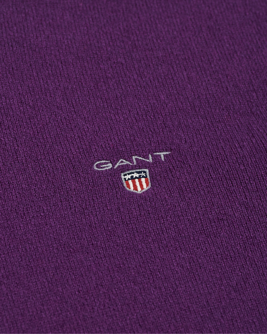 Herren | Pullover | GANT | Lambswool Crew Neck Pullover Imperial Purple