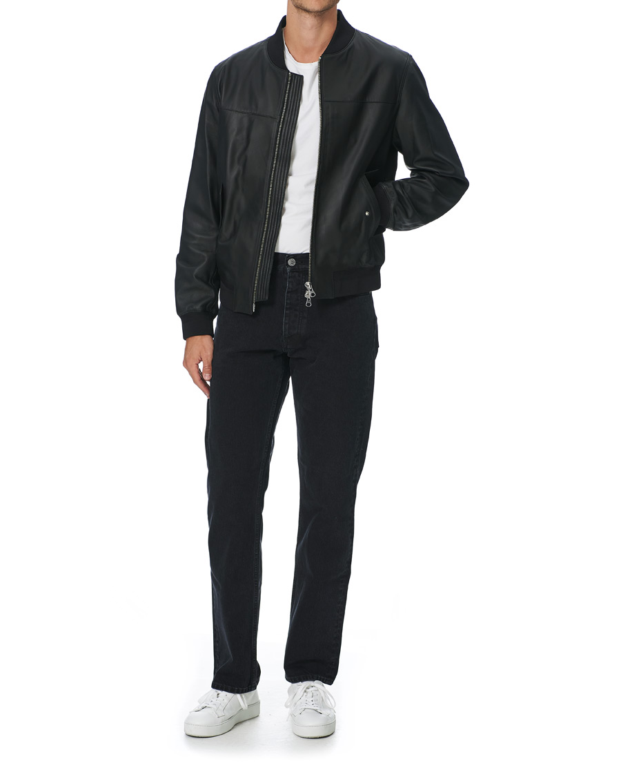 Herren | Jacken | GANT | Light Leather Jacket Black