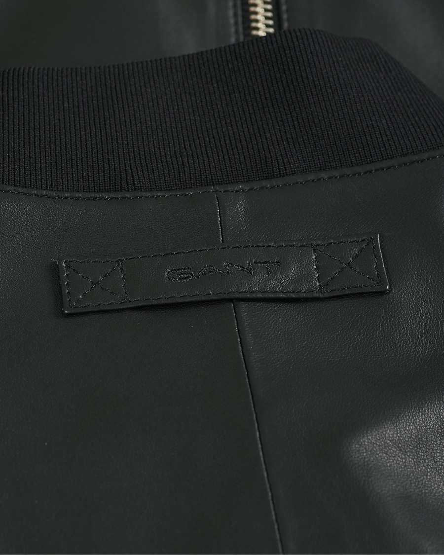 Herren | Jacken | GANT | Light Leather Jacket Black