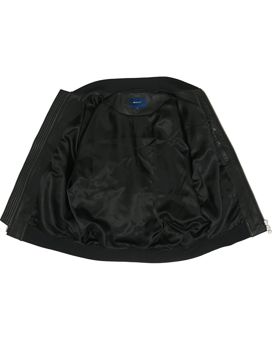 Herren | Jacken | GANT | Light Leather Jacket Black