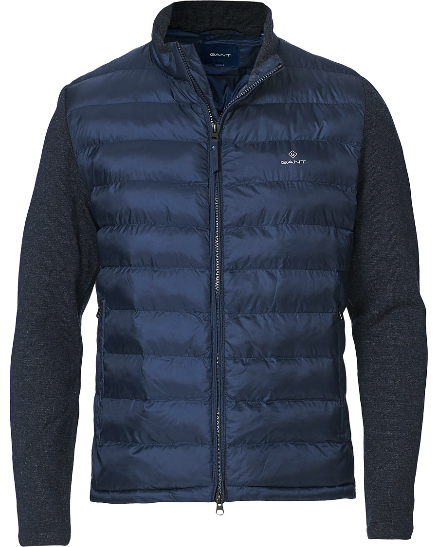 Herren | Jacken | GANT | Hybrid Down Jacket Evening Blue