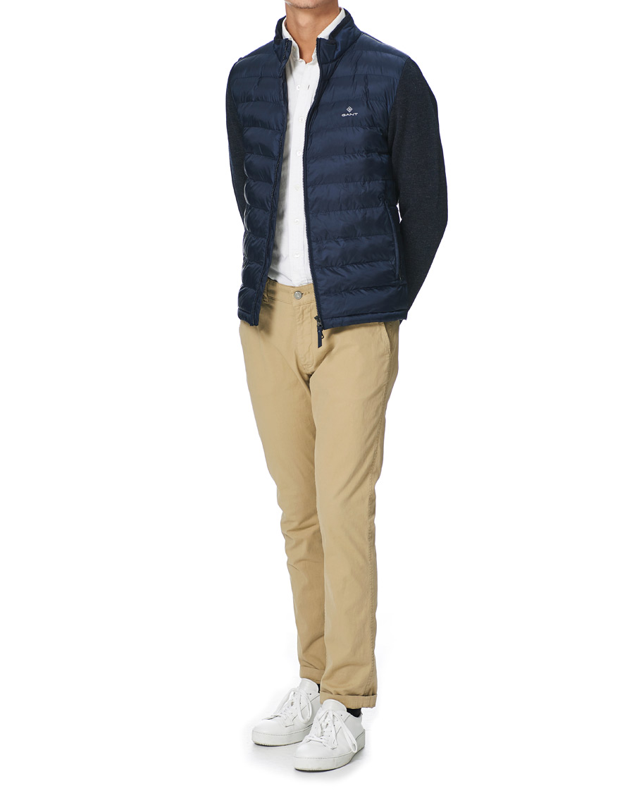 Herren | Jacken | GANT | Hybrid Down Jacket Evening Blue
