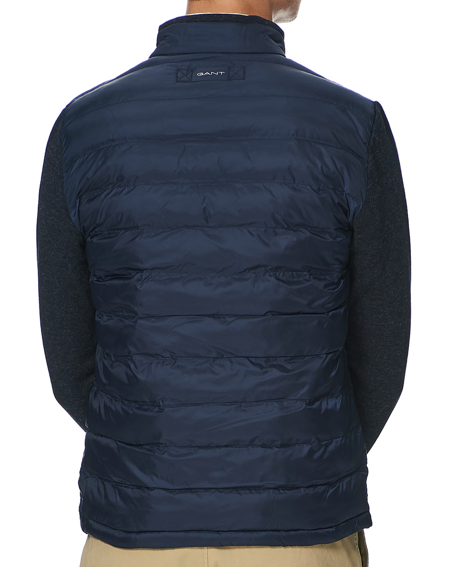 Herren | Jacken | GANT | Hybrid Down Jacket Evening Blue