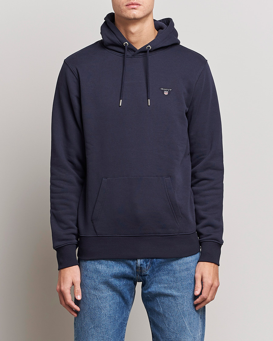 Herren |  | GANT | Original Shield Logo Hoodie Evening Blue