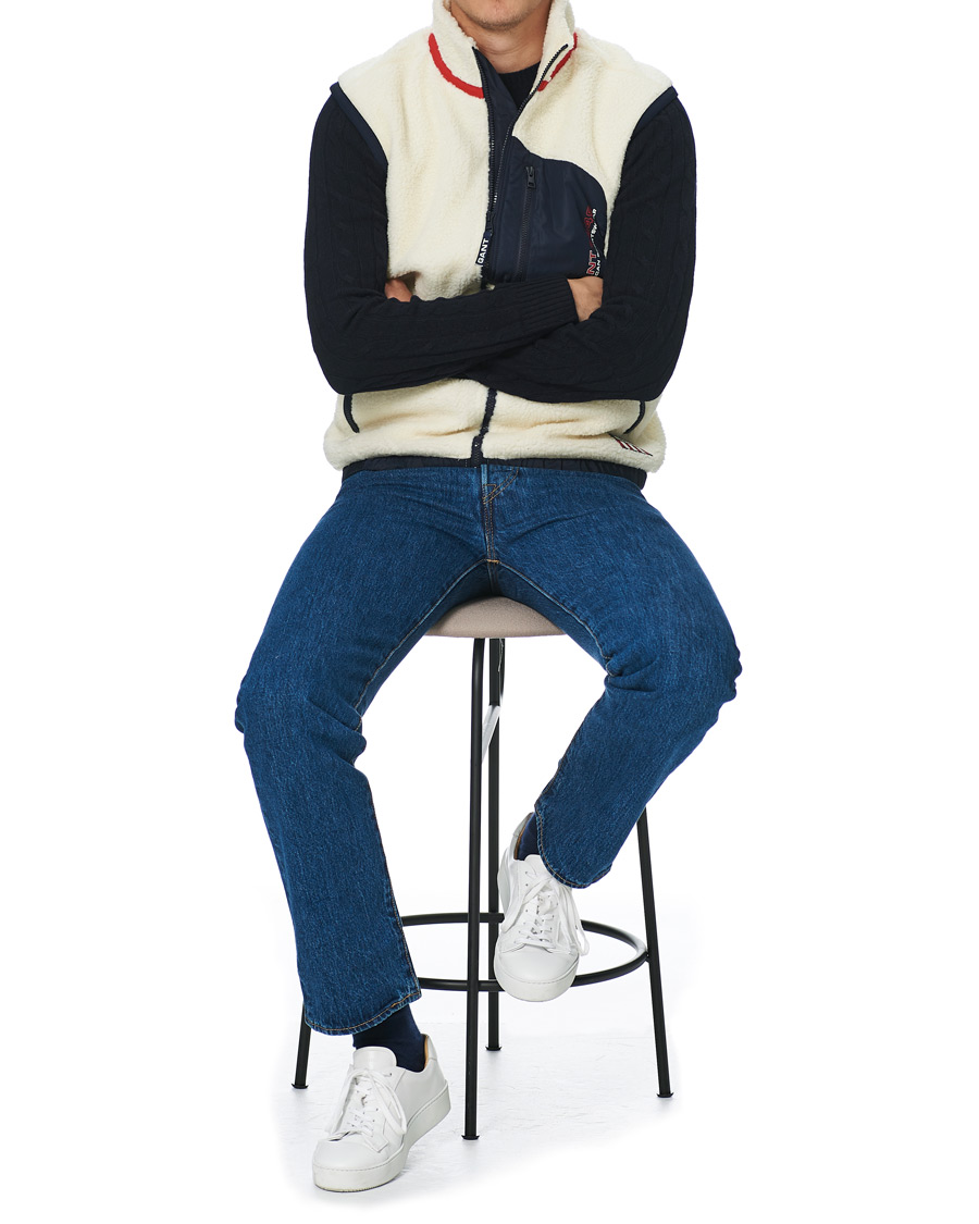Herren | Jacken | GANT | Sherpa Fleece Vest Off White