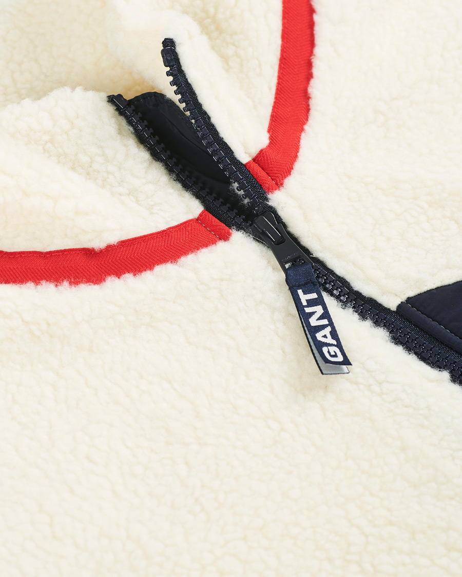 Herren | Jacken | GANT | Sherpa Fleece Vest Off White