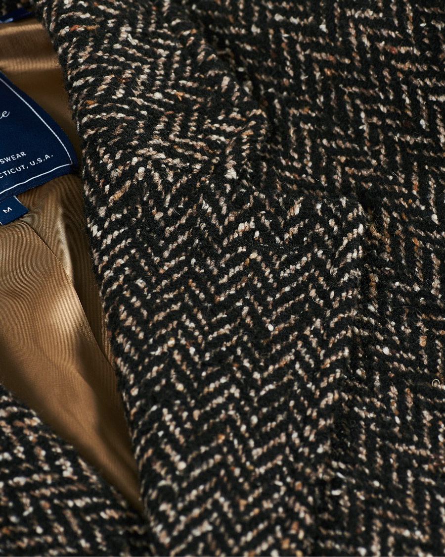 Herren | Jacken | GANT | The Herringbone Coat Black