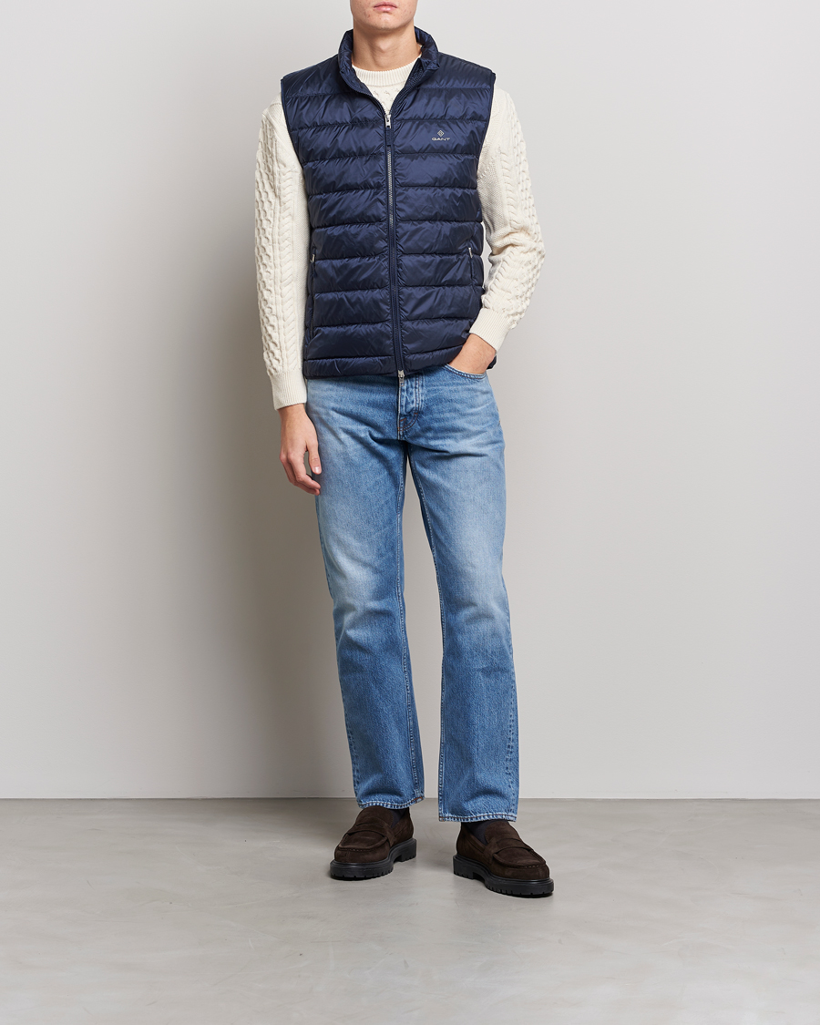 Herren | Westen | Gant | The Light Down Gilet Evening Blue