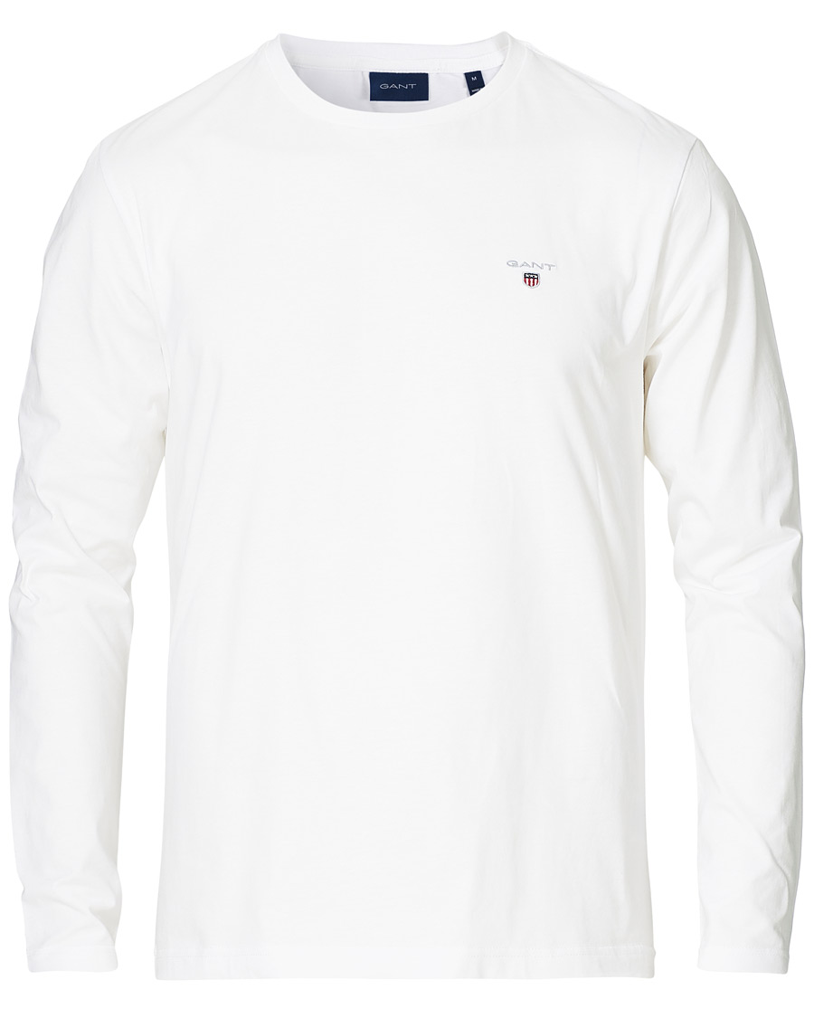 Herren | T-Shirts | GANT | The Original Long Sleeve Tee White