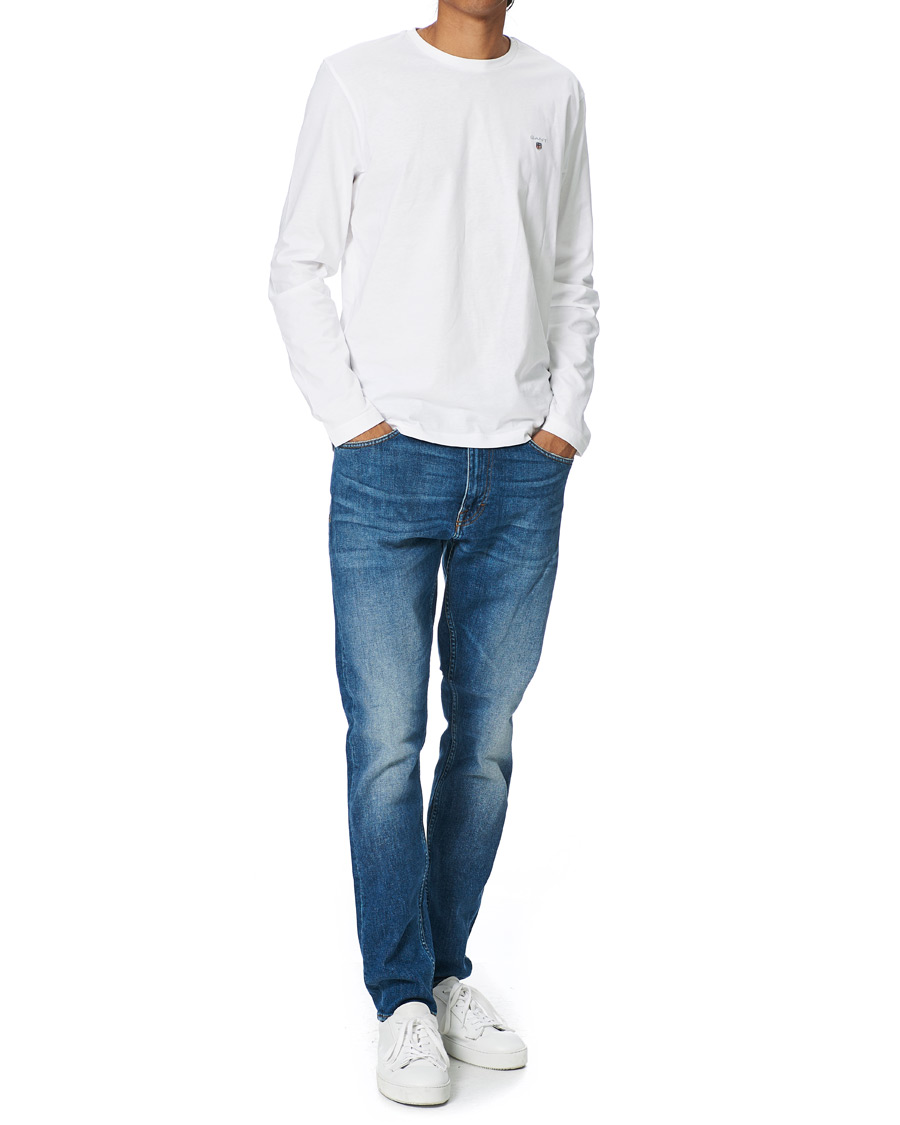 Herren | T-Shirts | GANT | The Original Long Sleeve Tee White