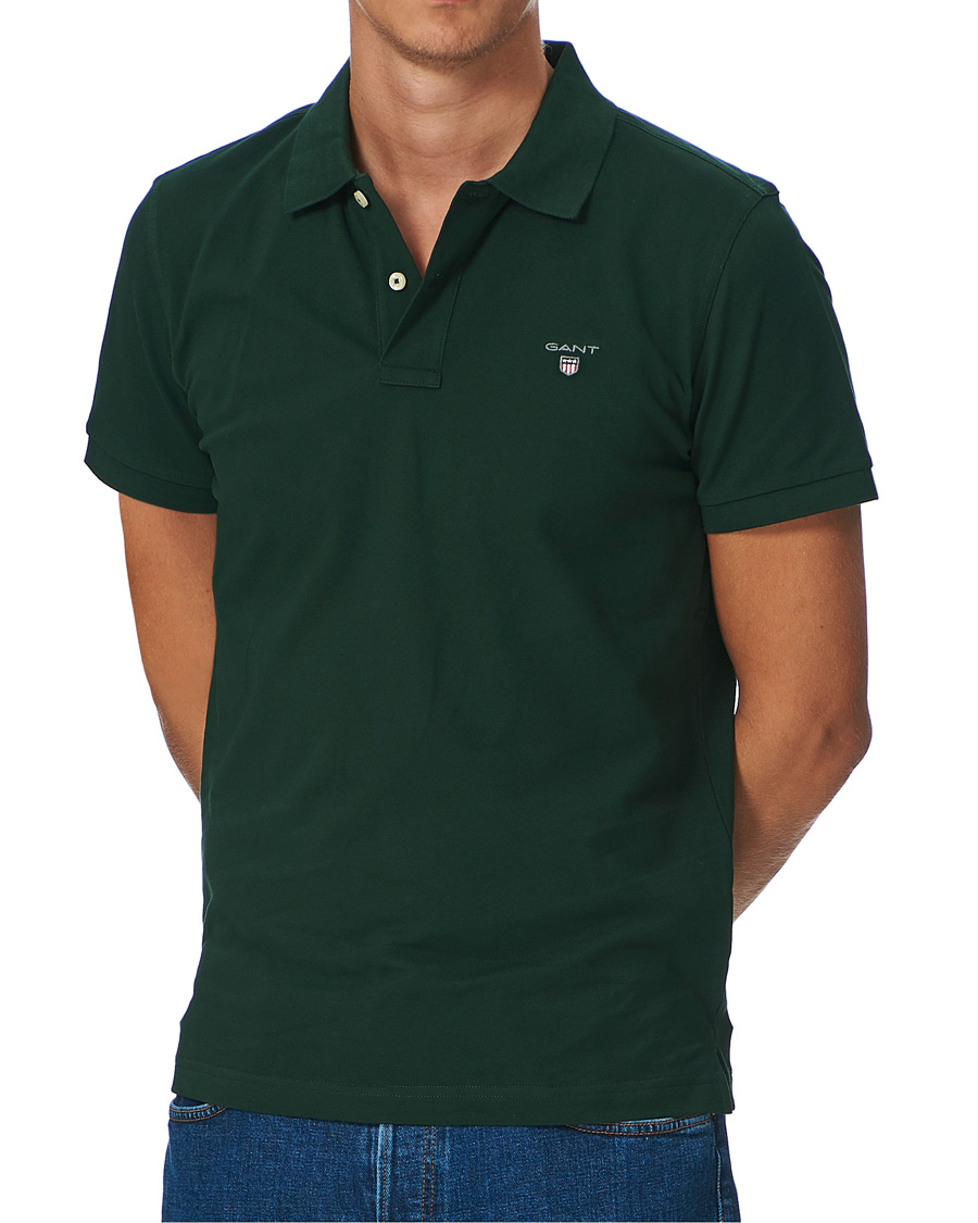Herren | Poloshirts | GANT | The Original Polo Tartan Green