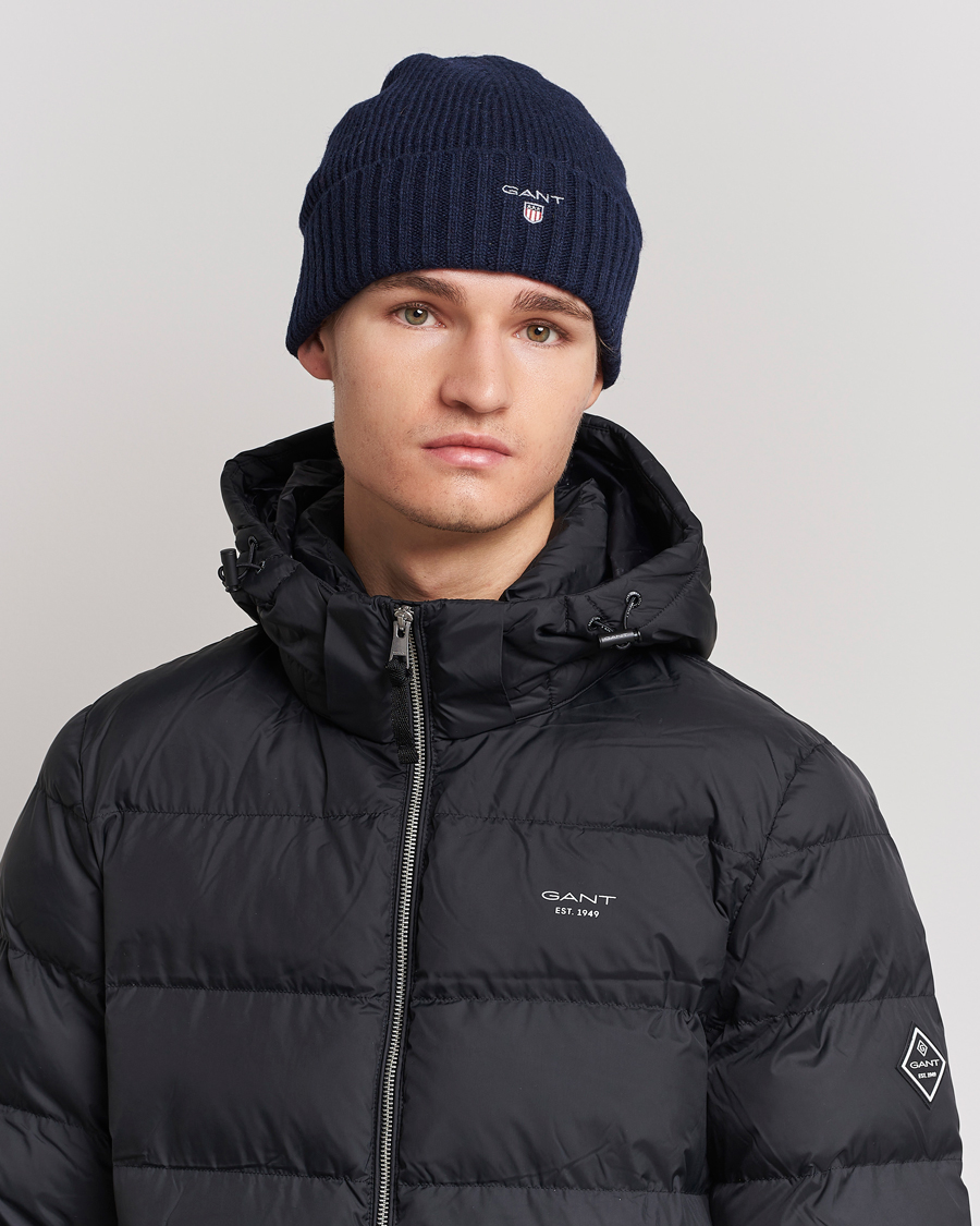 Herren |  | GANT | Wool Lined Beanie Marine