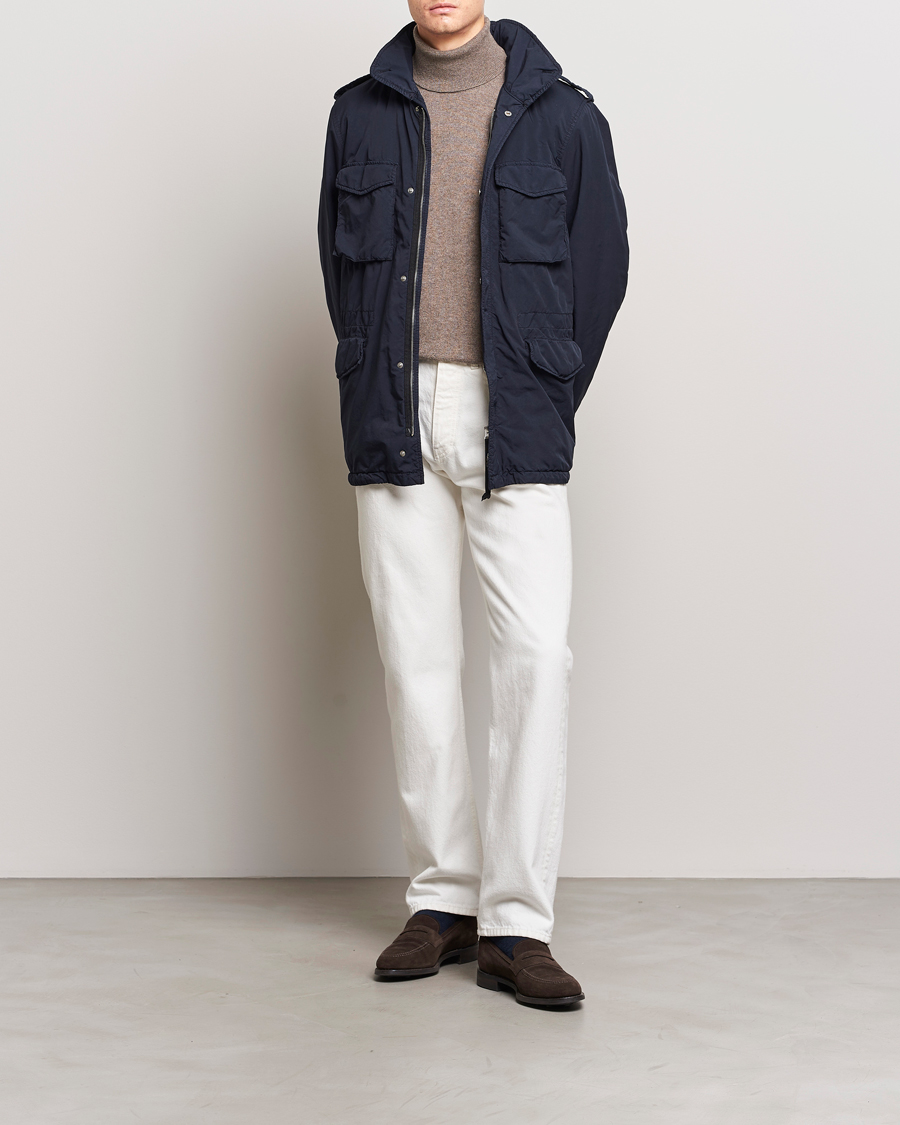 Herren | Jacken | Aspesi | Garment Dyed Field Jacket Navy
