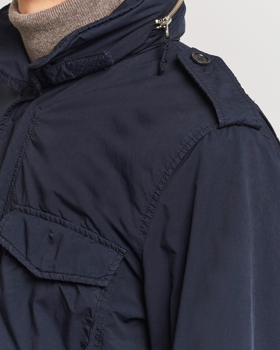 Herren | Jacken | Aspesi | Garment Dyed Field Jacket Navy