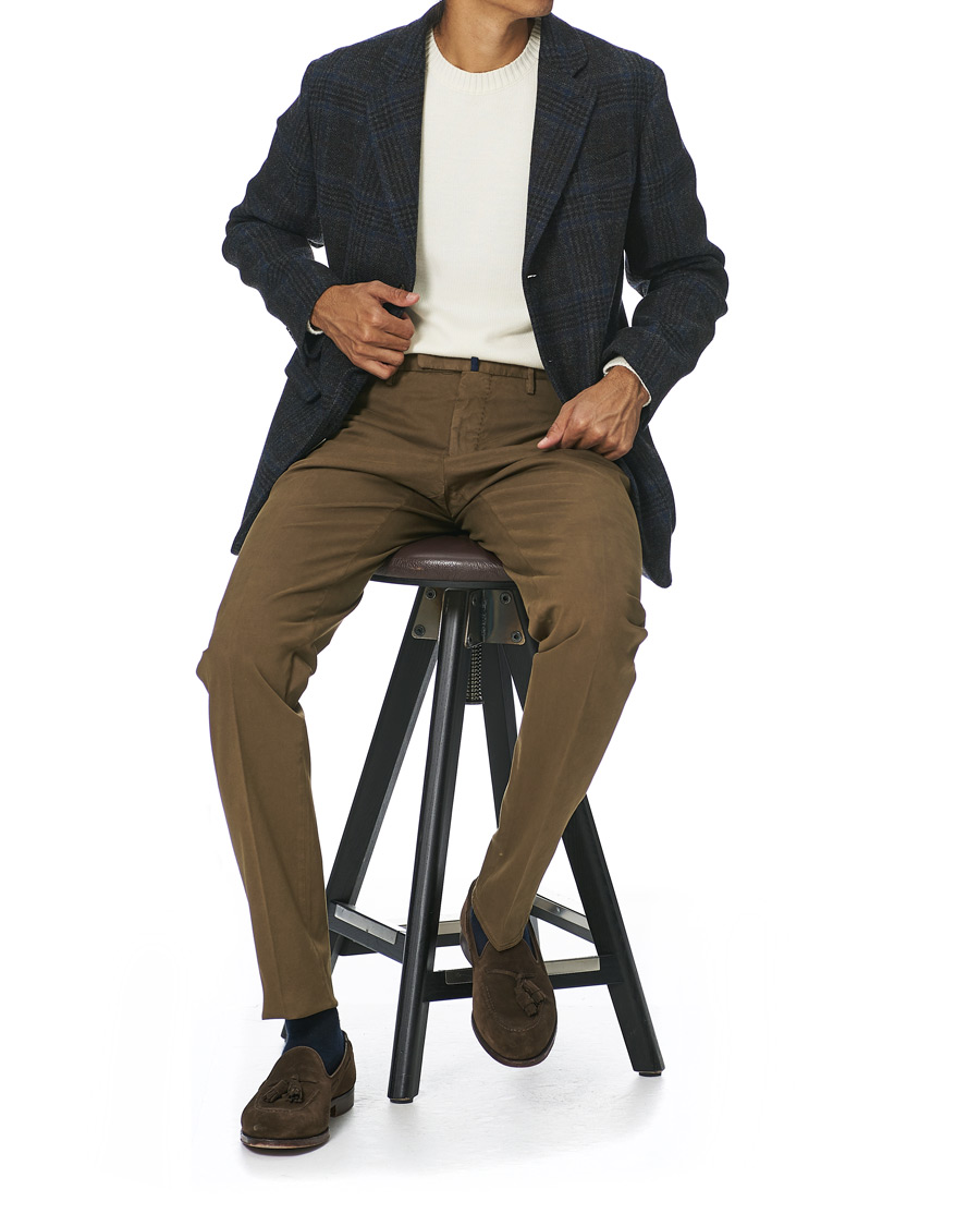Herren | Sakkos | Aspesi | Kuki Tweed Blazer Grey Check