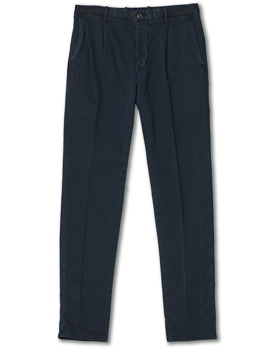 Herren | Hosen | Incotex | Slim Fit Cotton Satin Sweatpants Midnight