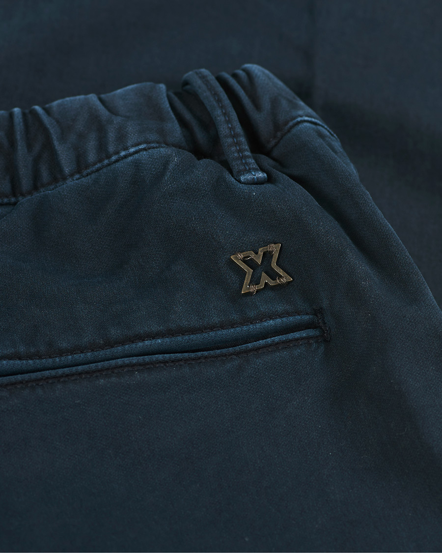 Herren | Hosen | Incotex | Slim Fit Cotton Satin Sweatpants Midnight