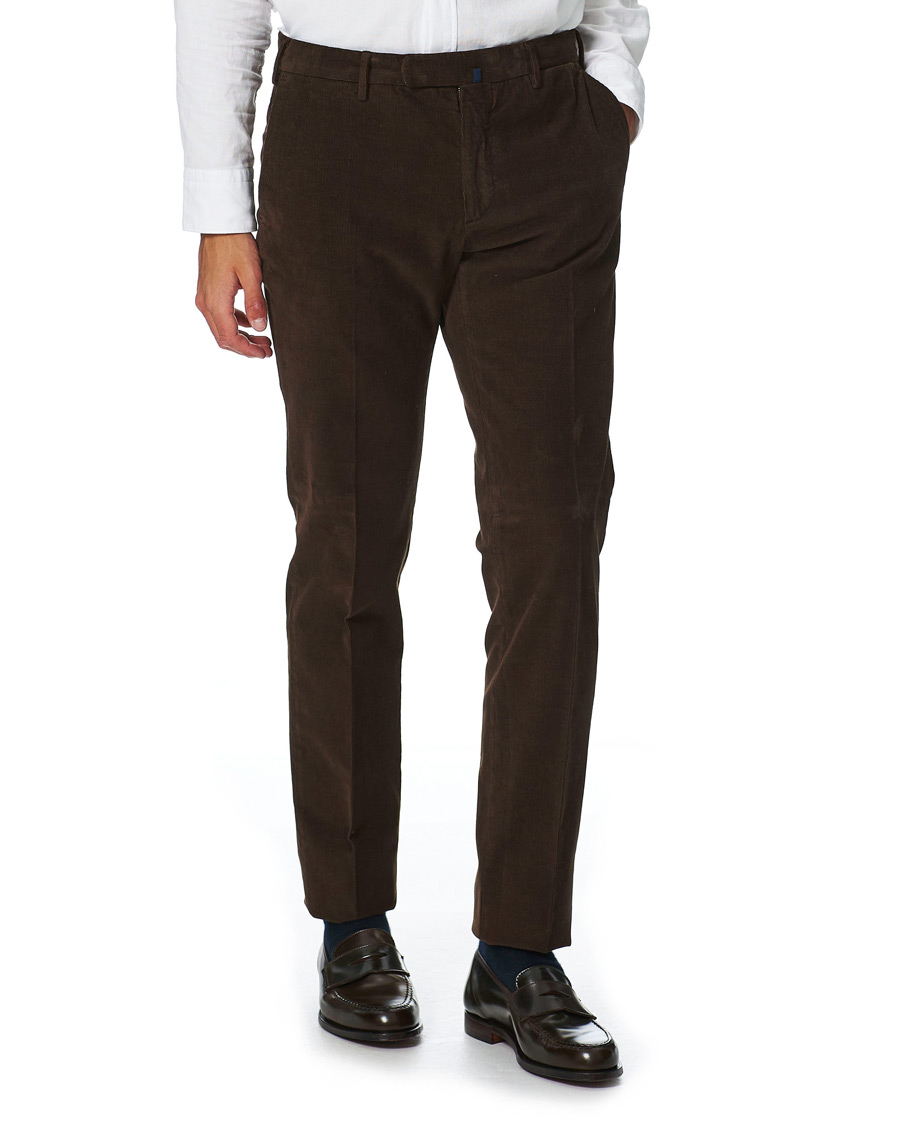 Herren | Hosen | Incotex | Slim Fit Corduroy Trousers Dark Brown