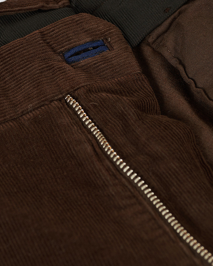 Herren | Hosen | Incotex | Slim Fit Corduroy Trousers Dark Brown
