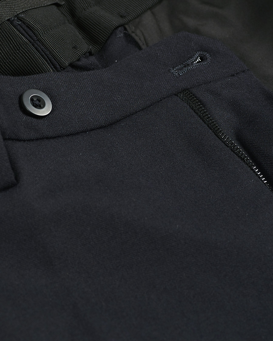 Herren | Hosen | Incotex | Slim Fit Washable Flannel Trousers Navy
