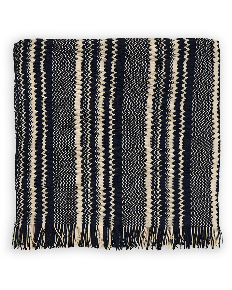 Herren | Missoni Wool Scarf Navy/Cream | Missoni | Wool Scarf Navy/Cream