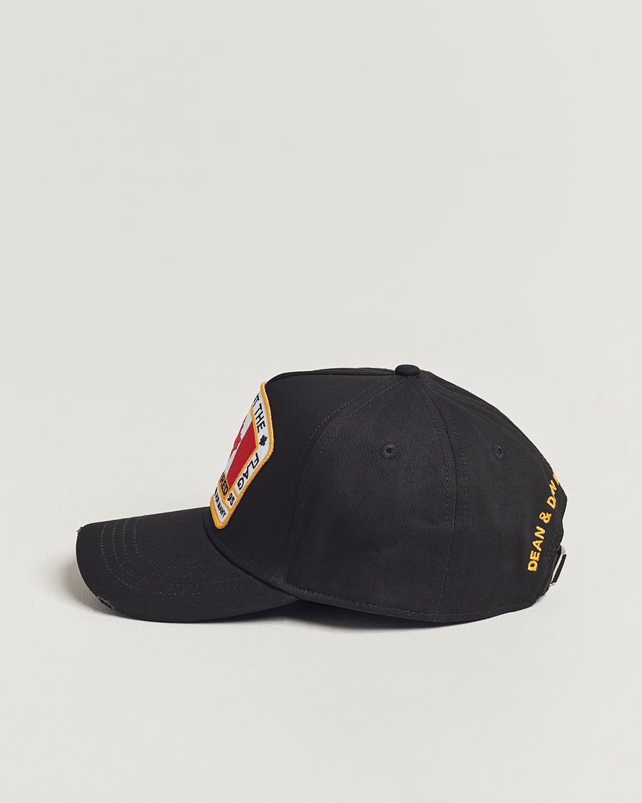 Herren | Dsquared2 Big Leaf Baseball Cap Black | Dsquared2 | Big Leaf Baseball Cap Black