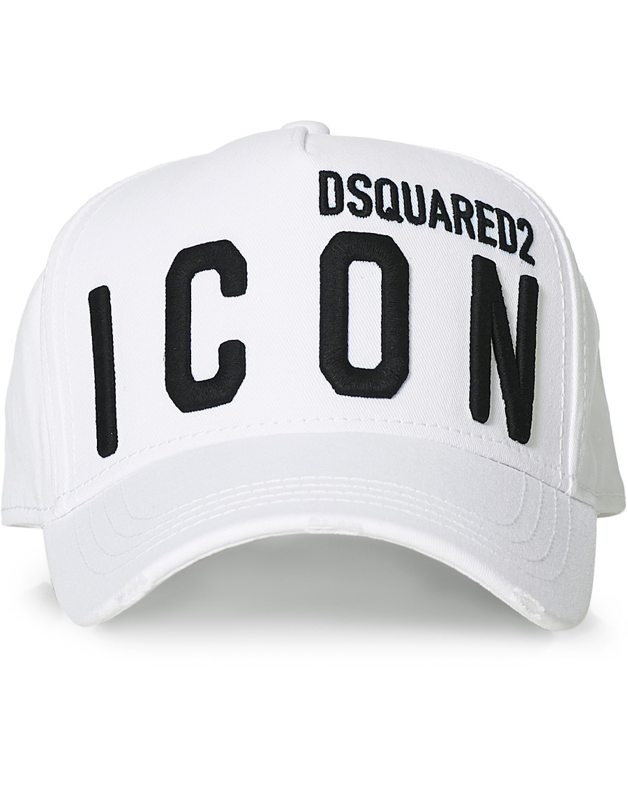 Herren | Dsquared2 Icon Baseball Cap White | Dsquared2 | Icon Baseball Cap White