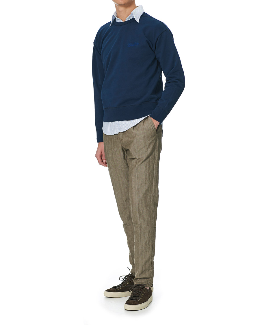 Herren | Pullover | Drake's | Sweatshirt Solid Navy