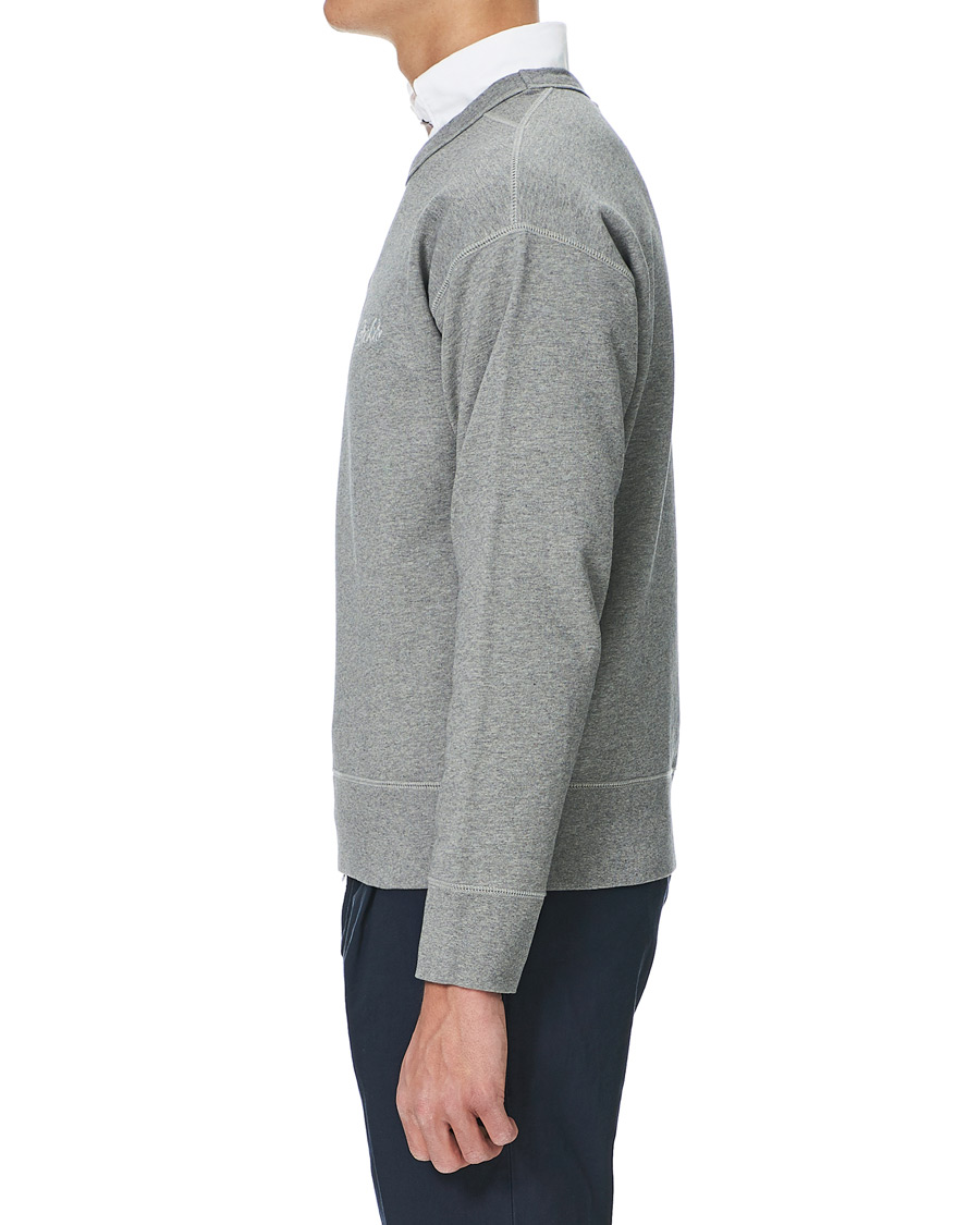 Herren | Pullover | Drake's | Sweatshirt Solid Grey Melange