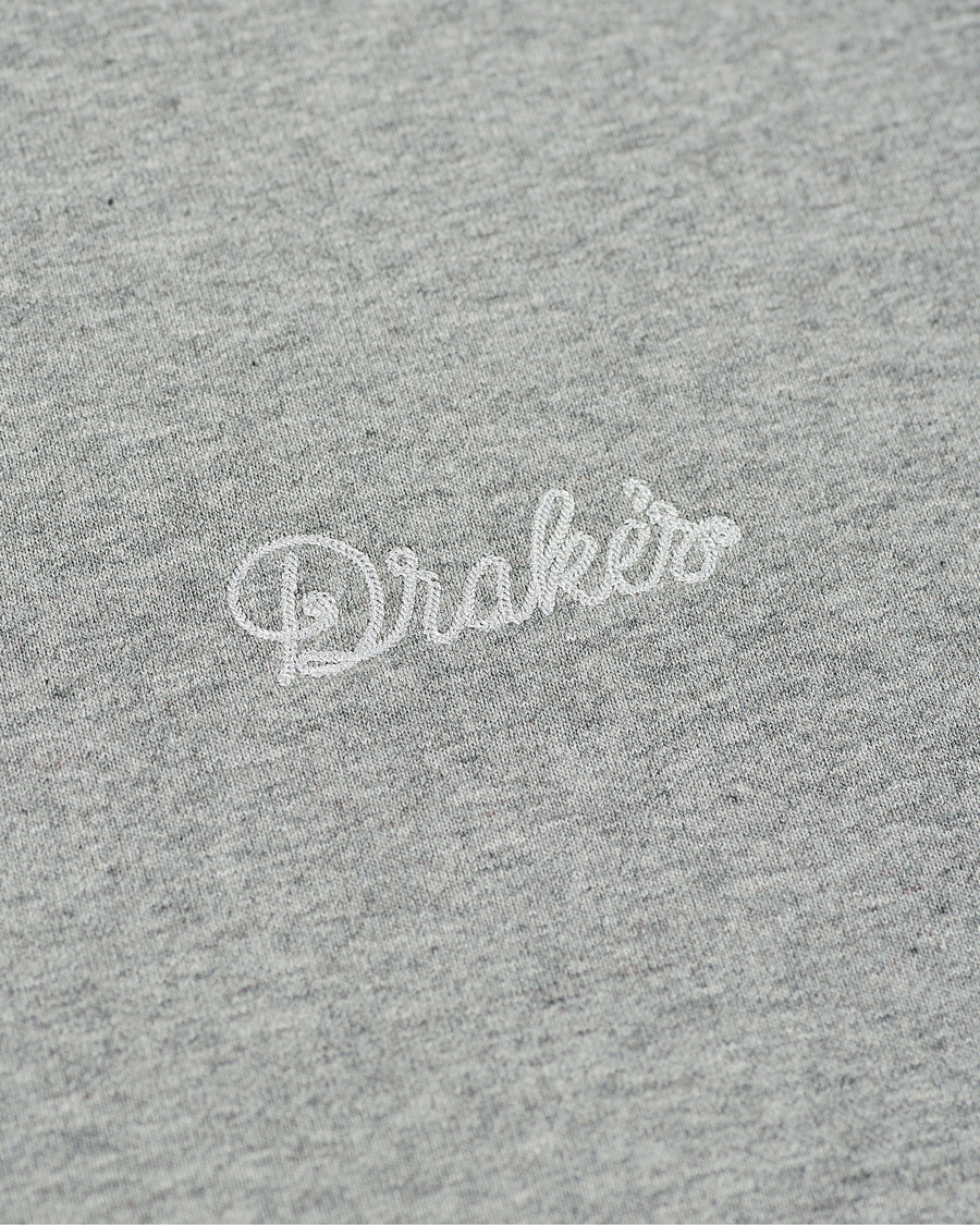 Herren | Pullover | Drake's | Sweatshirt Solid Grey Melange
