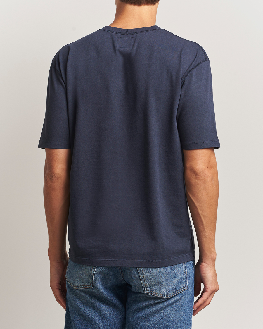 Herren | T-Shirts | Drake's | Short Sleeve Hiking T-Shirt Navy