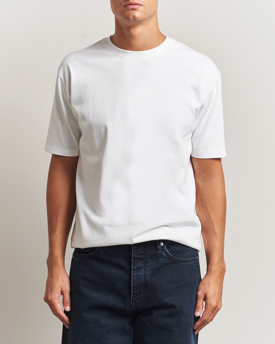 Herren | T-Shirts | Drake's | Short Sleeve Hiking T-Shirt White