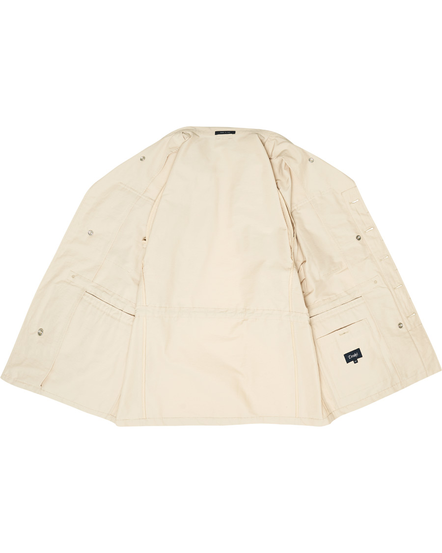 Herren | Jacken | Drake's | Cotton/Nylon Sport Jacket Ecru