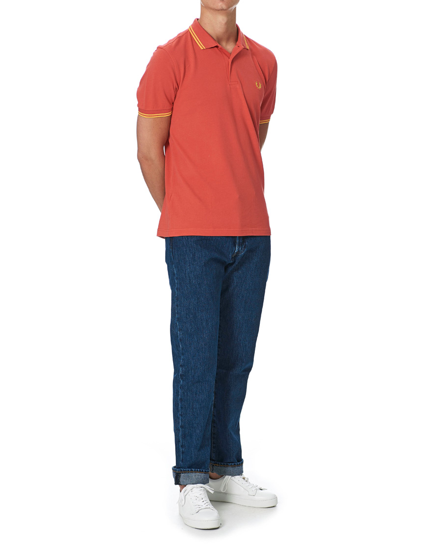 Herren | Poloshirts | Fred Perry | Twin Tip Polo Summer Red