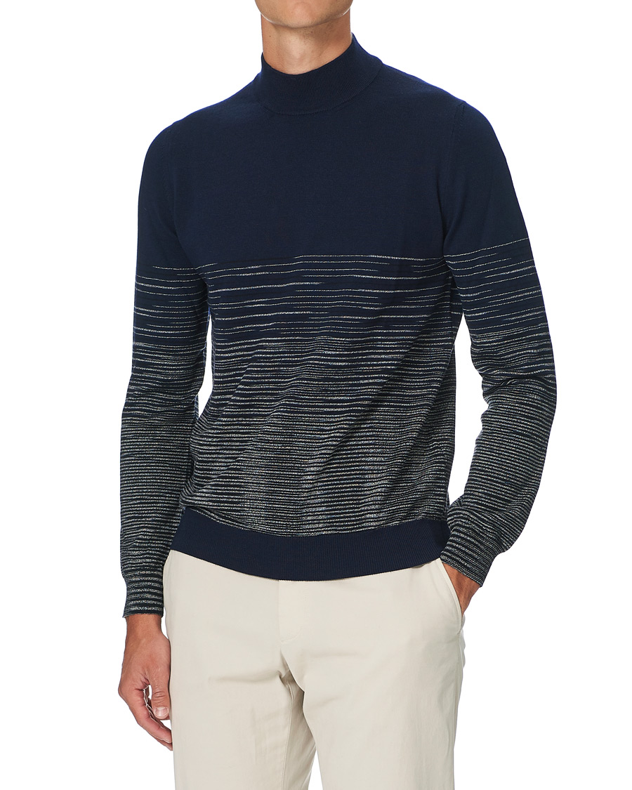 Herren | Pullover | Missoni | Gradient Wool Turtleneck Navy