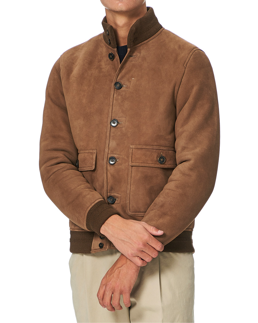 Herren |  | Valstar | Shearling Valstarino Jacket Dark Brown