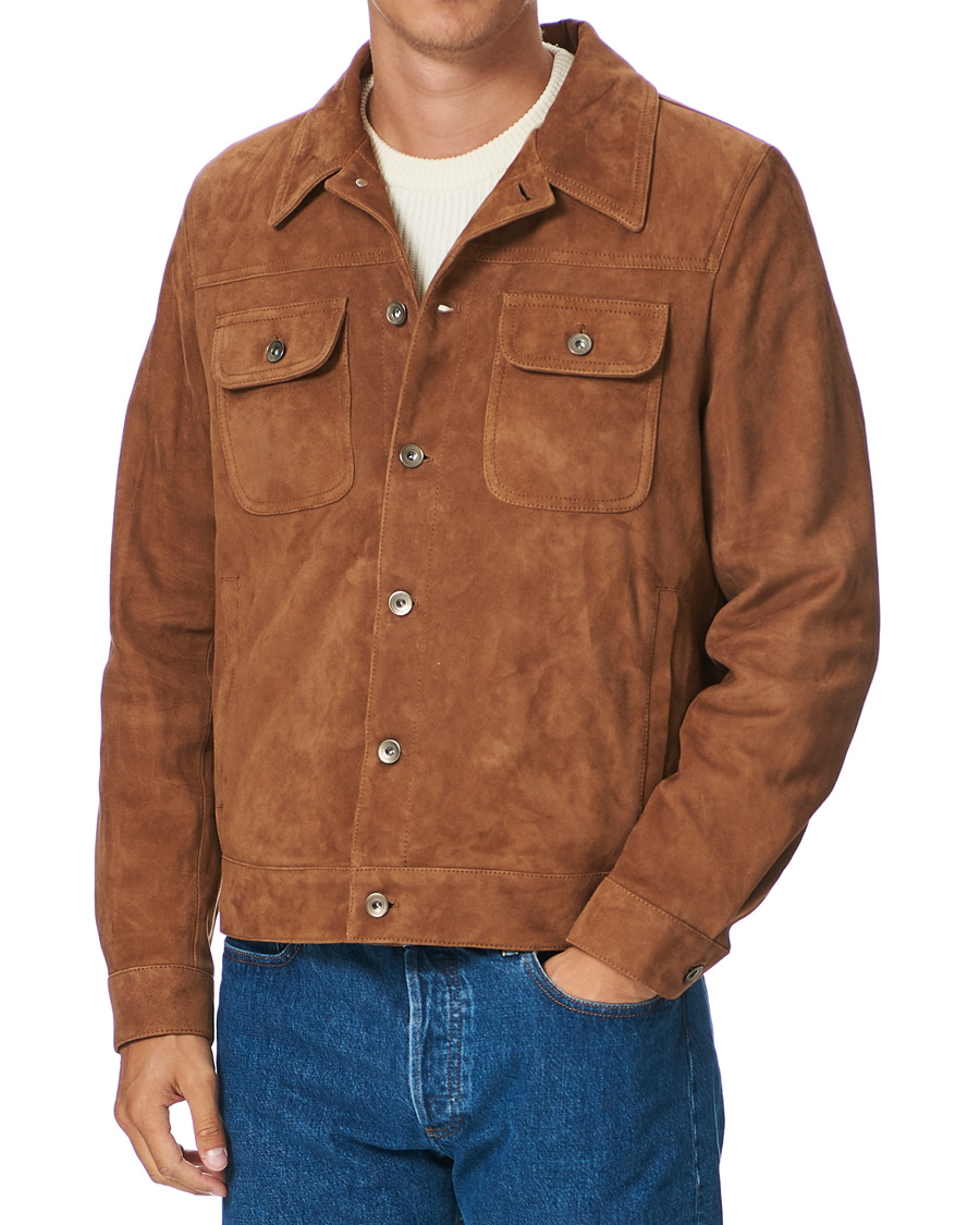 Valstar Suede Trucker Jacket Sandal Brown