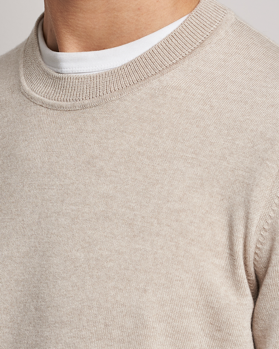 Herren | Pullover | NN07 | Ted Merino Crew Neck Pullover Light Khaki